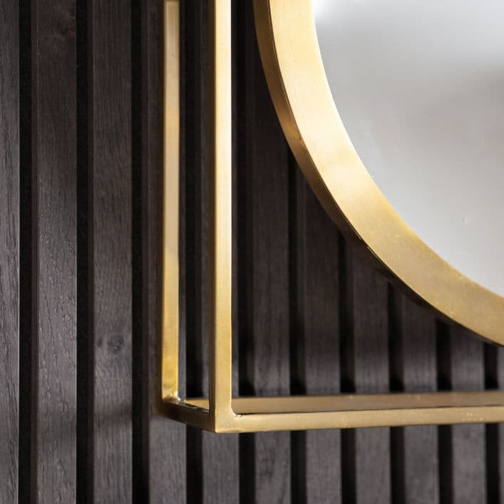 Hague Mirror Brass 610x100x610mm